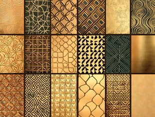 精美金色质感图案