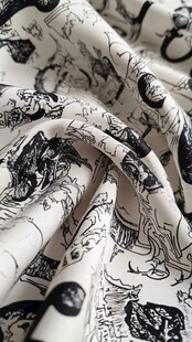 服装面料布匹独特印花