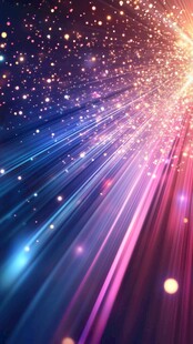 魔幻光星光束背景