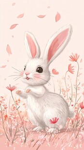 原创小兔插画
