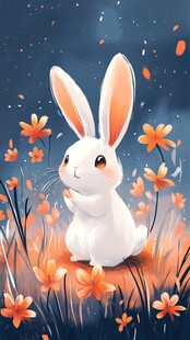 兔年十二月插画