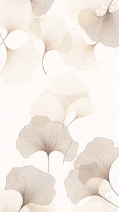 银杏轻奢底纹背景