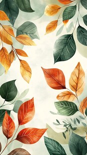 高清唯美树叶背景