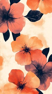高清色块花卉
