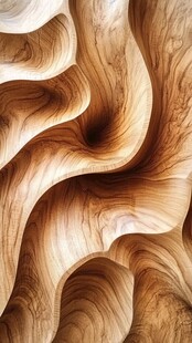 木纹创意流动海报