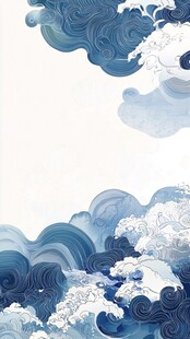 彩云海水纹