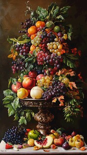 欧式水果油画