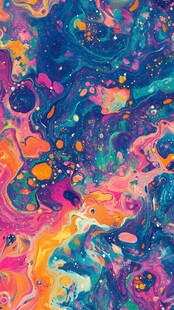 流光意境彩色渲染图案