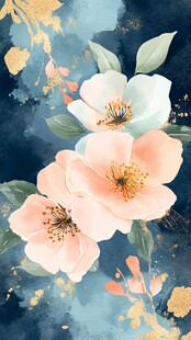 轻奢花卉装饰画