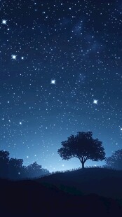 创意夜晚星点流星