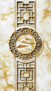 中式大理石雕花