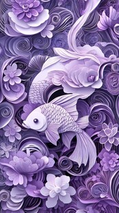 3d浮雕金鱼鲤鱼