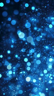 蓝色光斑背景唯美浪漫