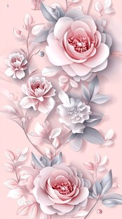 3d牡丹花卉