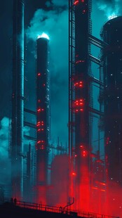 赛博朋克装饰画