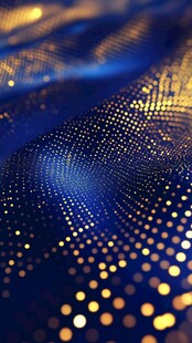 蓝色弯曲唯美科技