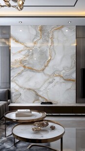 极简金箔石根线条对拼