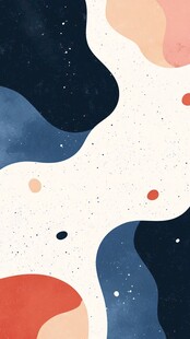 噪点质感简洁插画