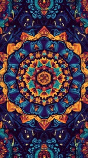 万花筒花纹抽象底纹