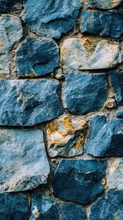 蓝色墙面文化石墙面