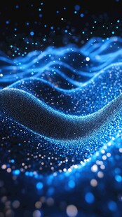 蓝色弯曲唯美科技