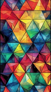 炫彩彩色玻璃背景