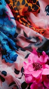 丝巾面料唯美背景