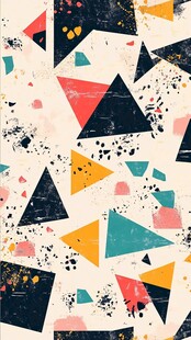 不规则几何北欧混色