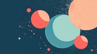 扁平流体风年会背景