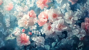 炫彩花朵壁纸