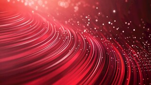 红色科技感光晕背景