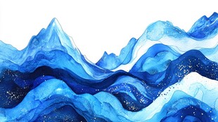 抽像山水线条背景装饰