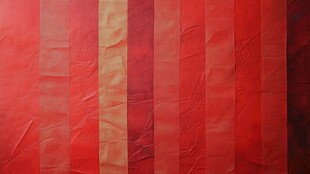 红色皱纹纸饰面