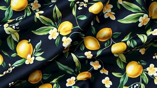 花香柠檬图案