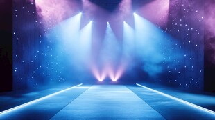 红蓝色舞台背景