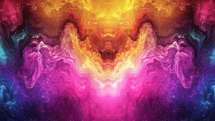 肌理彩色流体背景墙