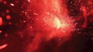 红色光晕科技感光