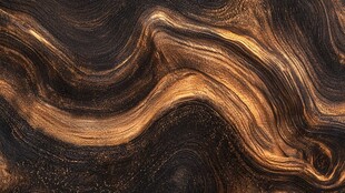 金色抽象流体纹理背景