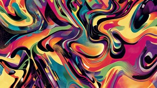 抽象流体花纹背景