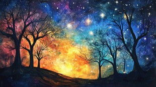 星河梦境装饰画