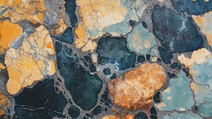 黄蓝相间大理石纹理