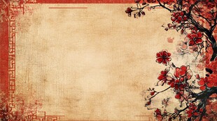 古风古典复古梅花背景