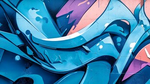 涂鸦风格立体背景