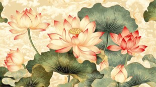 新中式荷花壁纸