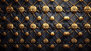 金色奢华浮雕装饰设计