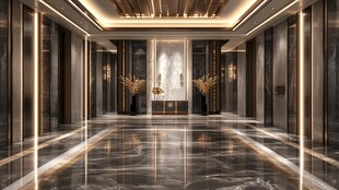 高档酒店电梯间