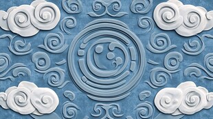 云纹浮雕素材