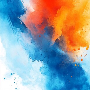 彩色喷溅大气背景