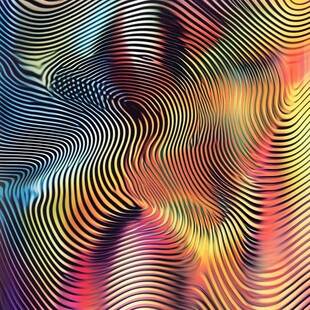 幻彩流体抽象线条背景