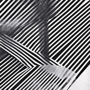 灰色光影线条装饰画